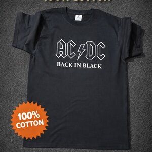 AC/DC Black 'Back in Black' Men's Tee